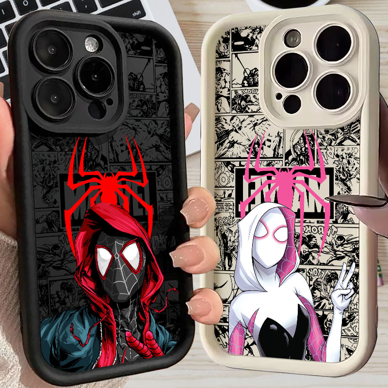 Phone Cases Iphone 17 Pro - Etui Spiderman Miles Morales Gwen Marvel
