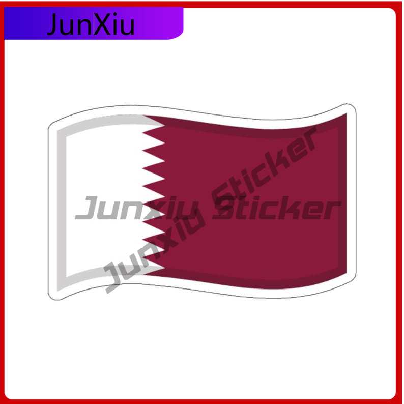Phone Cases Qatar - Naklejka z flagą Kataru, katarskie naklejki,