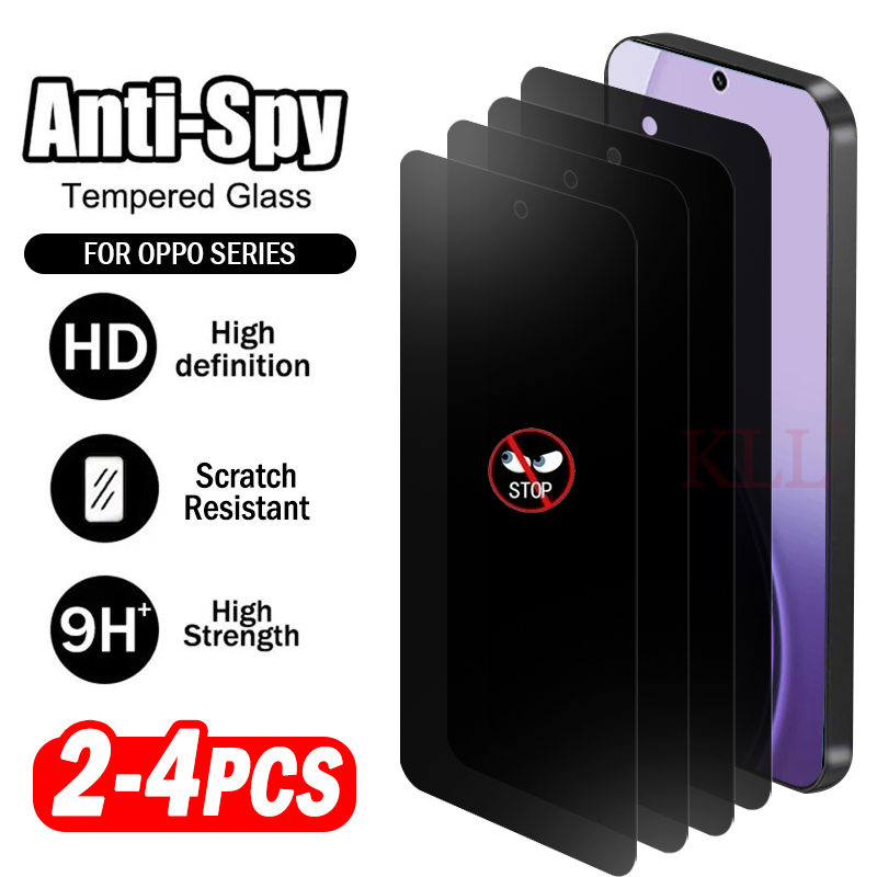 Oppo Reno 12 - 2-4 szt. Szkło Hartowane Ochronne Prywatności