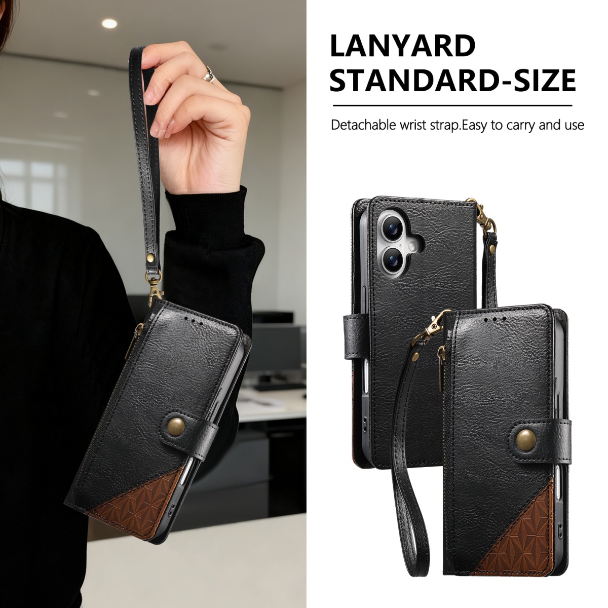 Phone Cases With Wallet - Etui na telefon z PU skóry