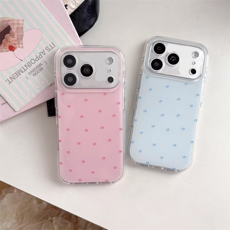 Phone Cases Cute Iphone 14 - Koreański styl Ins Girl, proste niebiesko-różowe