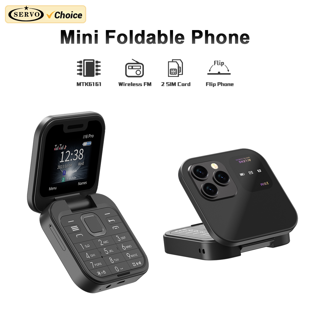 Phone Cases Verizon - SERVO i16Pro Mały składany telefon komórkowy
