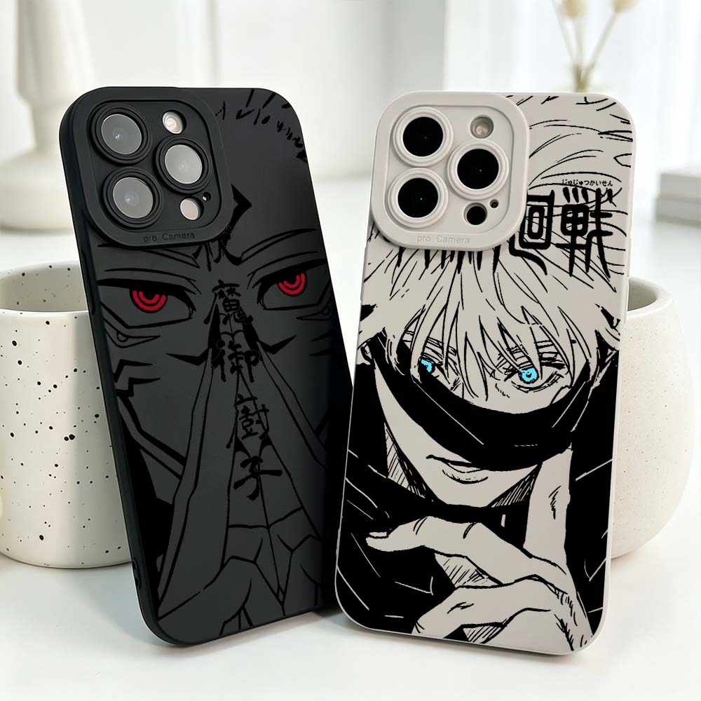 Phone Cases Iphone 17 Pro - Anime Jujutsu Kaisen Fajne Silikonowe Etui