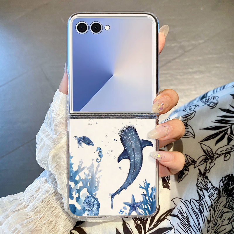 Phone Cases Z Fold 4 - Etui na telefon z wzorem wieloryba