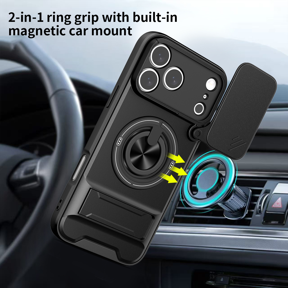 Magnetyczne etui na telefon iP – Ring Stand Case recenzja i cena