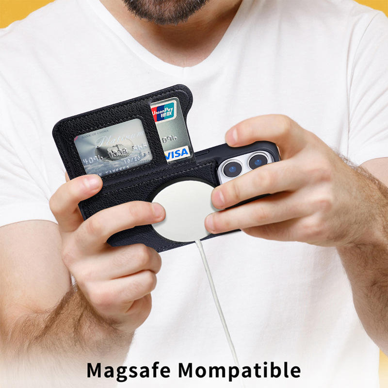 Magnetyczny skórzany portfel z – Phone Cases With Wallet recenzja i cena