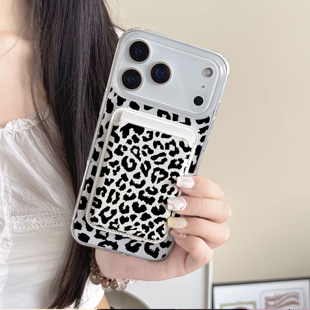 Czarny wzór w panterkę, etui n – Phone Cases With Wallet recenzja i cena