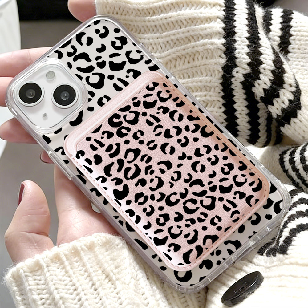 Czarny wzór w panterkę, etui n – Phone Cases With Wallet recenzja i cena