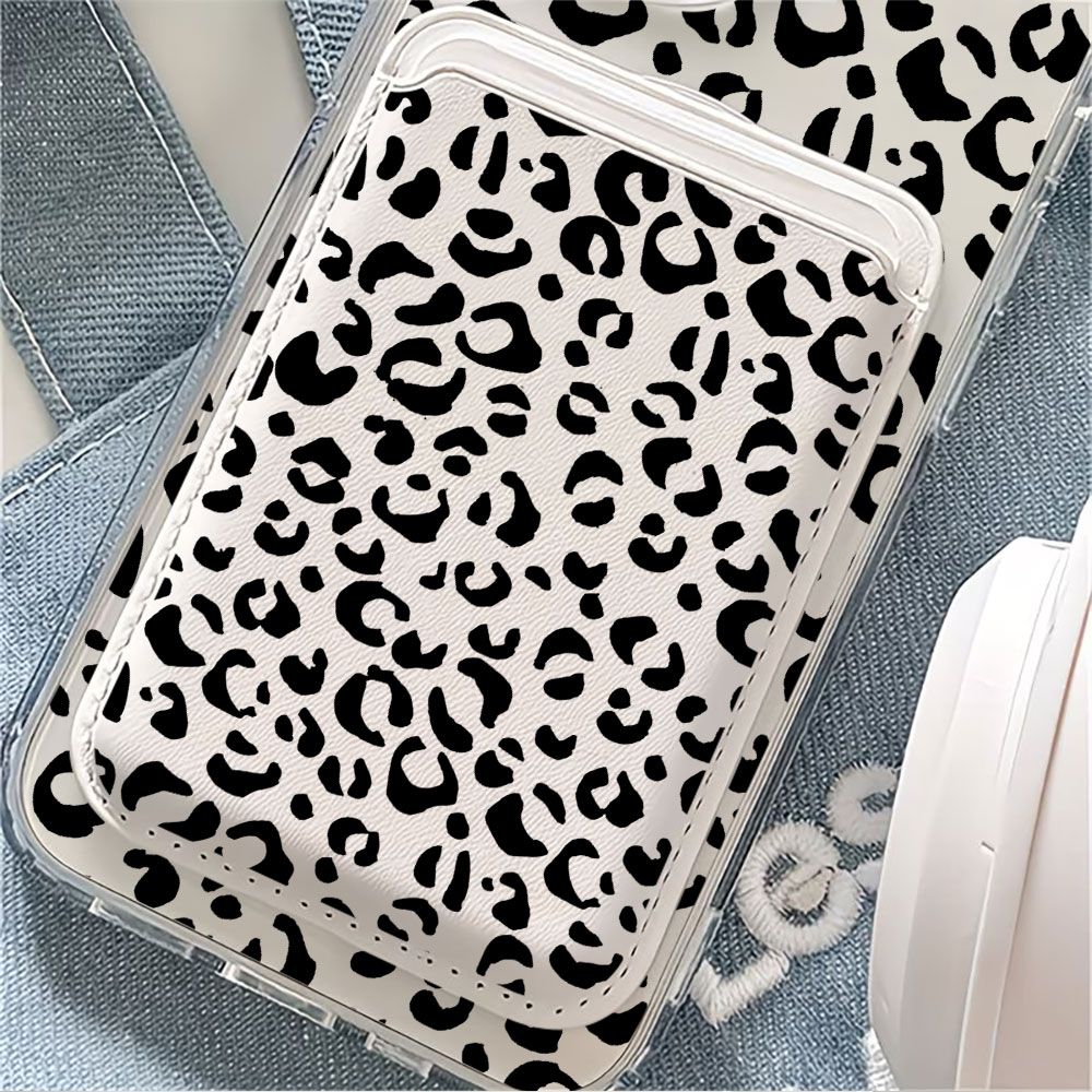 Czarny wzór w panterkę, etui n – Phone Cases With Wallet recenzja i cena