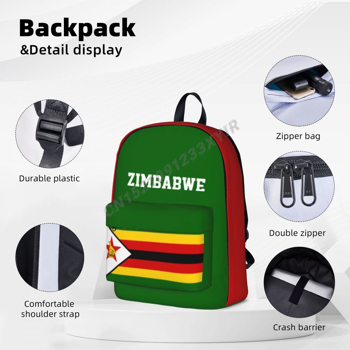 Plecak Unisex Flaga Zimbabwe S – Phone Cases Zimbabwe recenzja i cena
