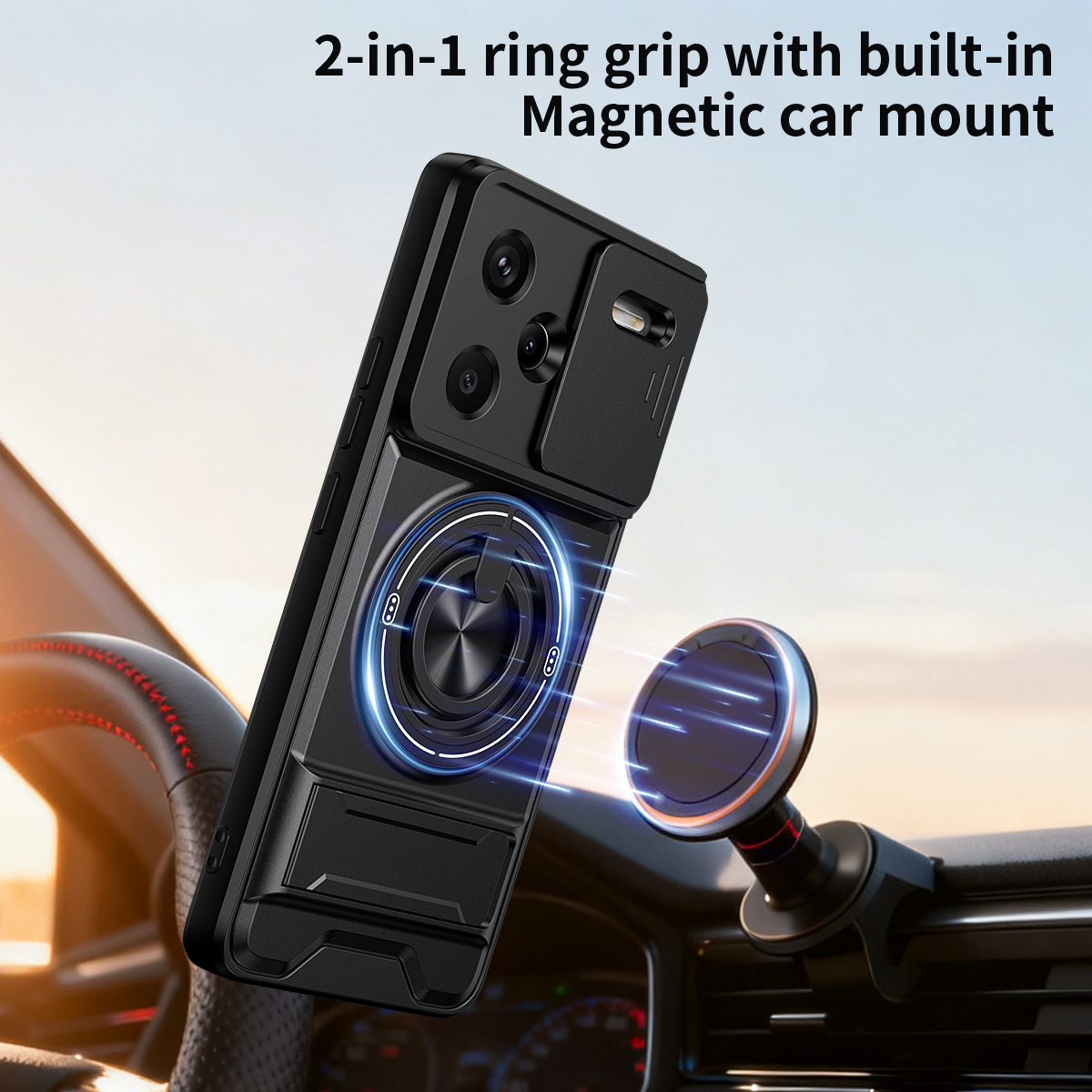 Etui na telefon z osłoną obiek – Ring Stand Case recenzja i cena